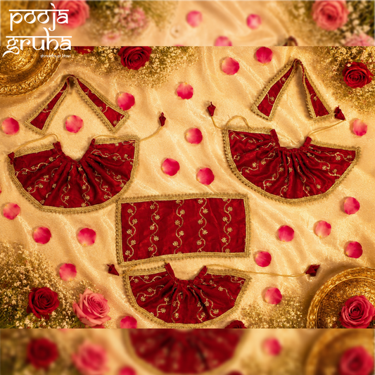 Ruby Mahotsav Jagganath Ji Family Dress set (6 pcs set)