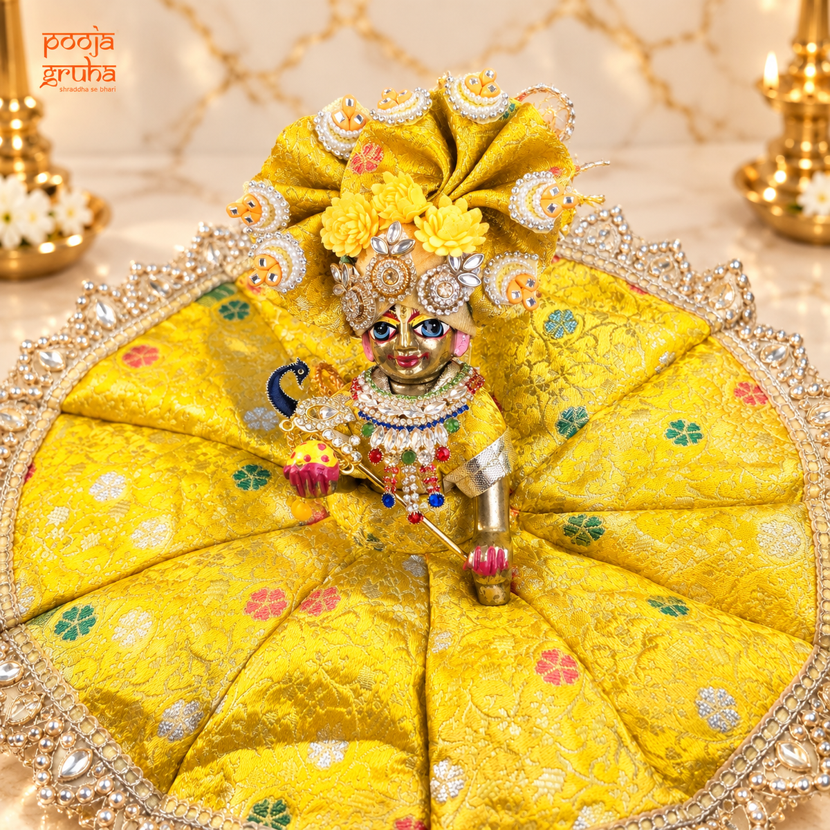 Kanak Jyoti | Navratri Special Radha Rani & Laddu Gopal Dress Set