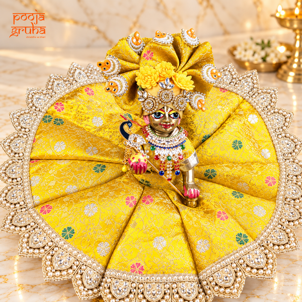 Kanak Jyoti | Navratri Special Radha Rani & Laddu Gopal Dress Set