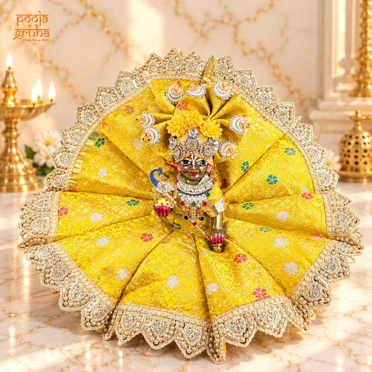 Kanak Jyoti | Navratri Special Radha Rani & Laddu Gopal Dress Set