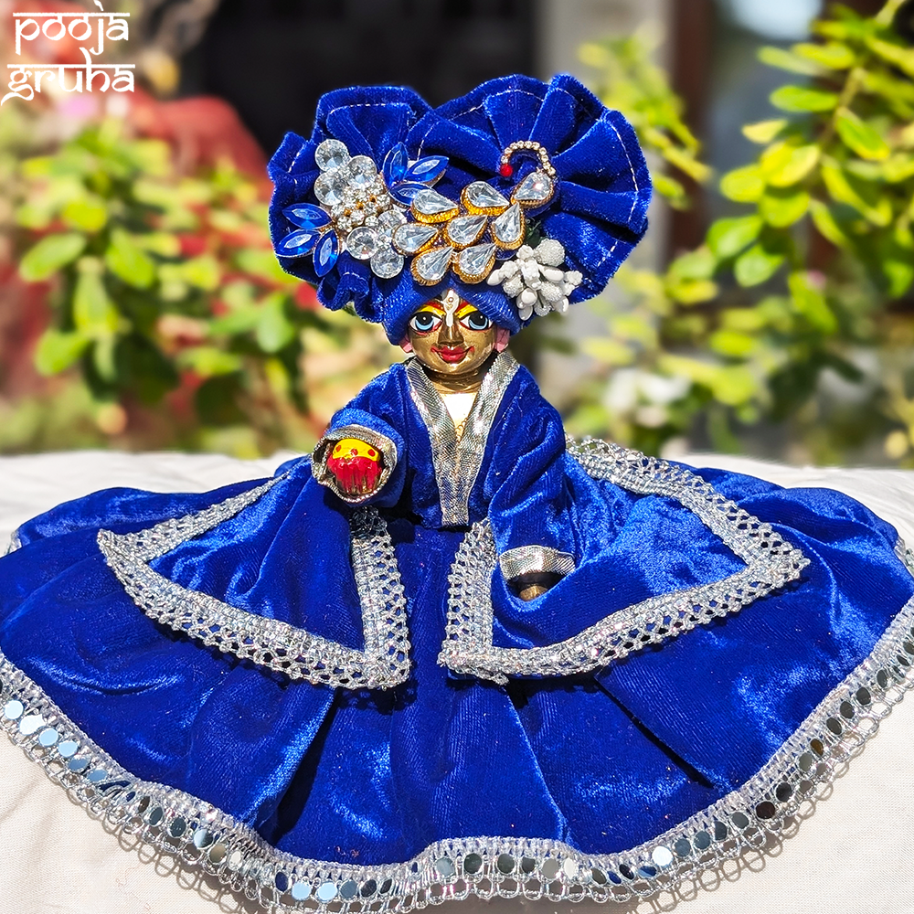 Radhika Neelvastra Laddu Gopal Velvet Dress