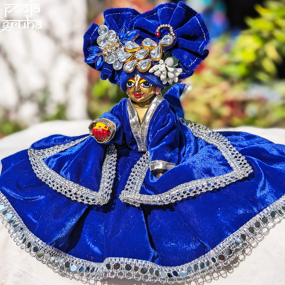 Radhika Neelvastra Laddu Gopal Velvet Dress