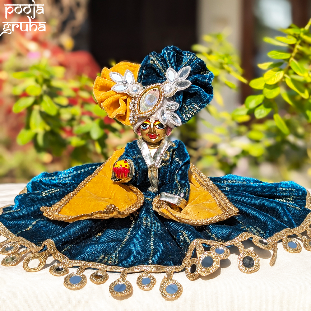 Neelkanth Shobha Laddu Gopal Velvet Dress