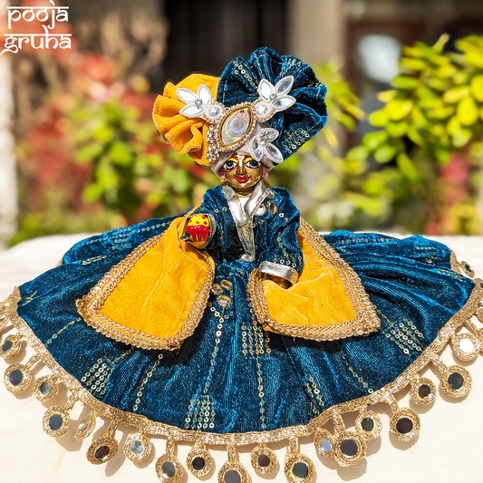 Neelkanth Shobha Laddu Gopal Velvet Dress