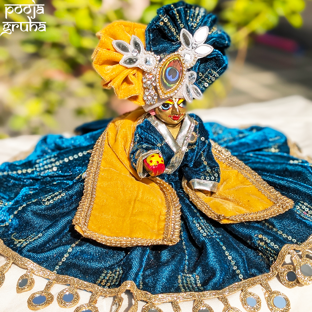 Neelkanth Shobha Laddu Gopal Velvet Dress