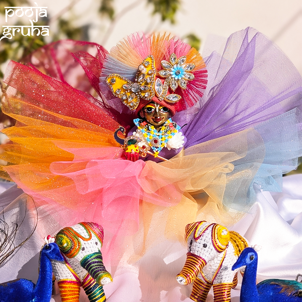 Rang Barse Multicolor Radha Rani/ Laddu Gopal Dress