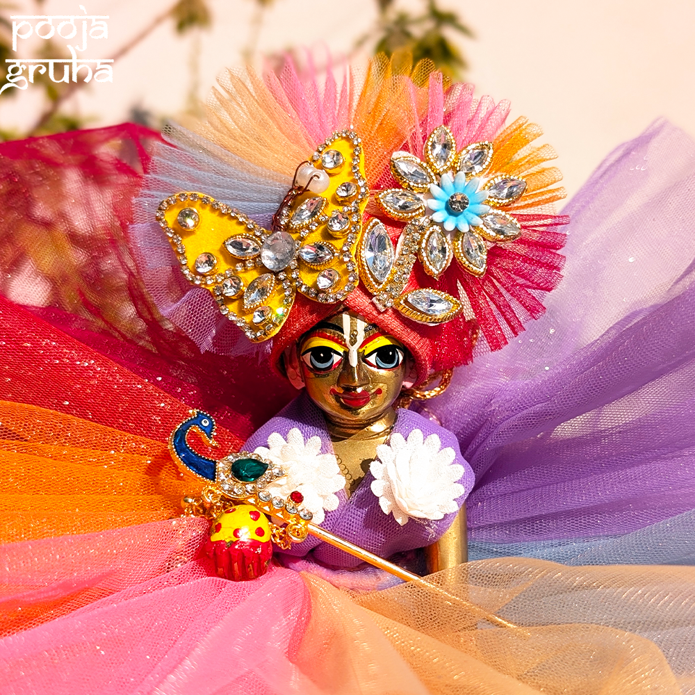 Rang Barse Multicolor Radha Rani/ Laddu Gopal Dress