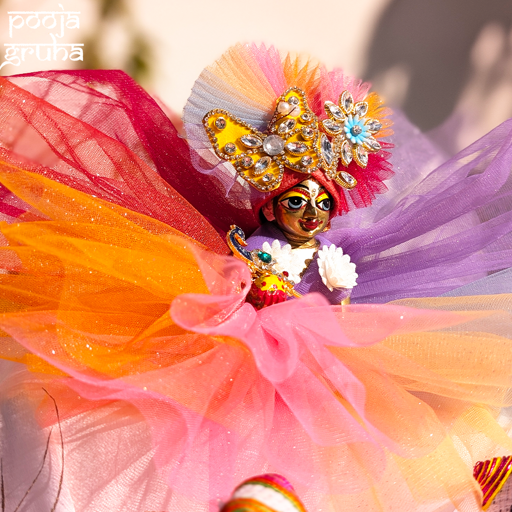 Rang Barse Multicolor Radha Rani/ Laddu Gopal Dress