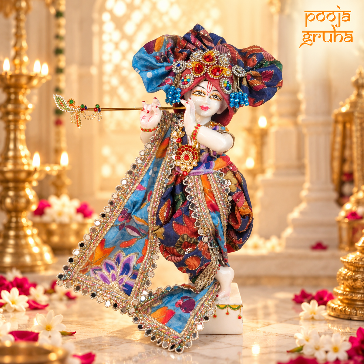 Neel Madhav | Navratri Special Multicolor Dhoti Dress Set for God