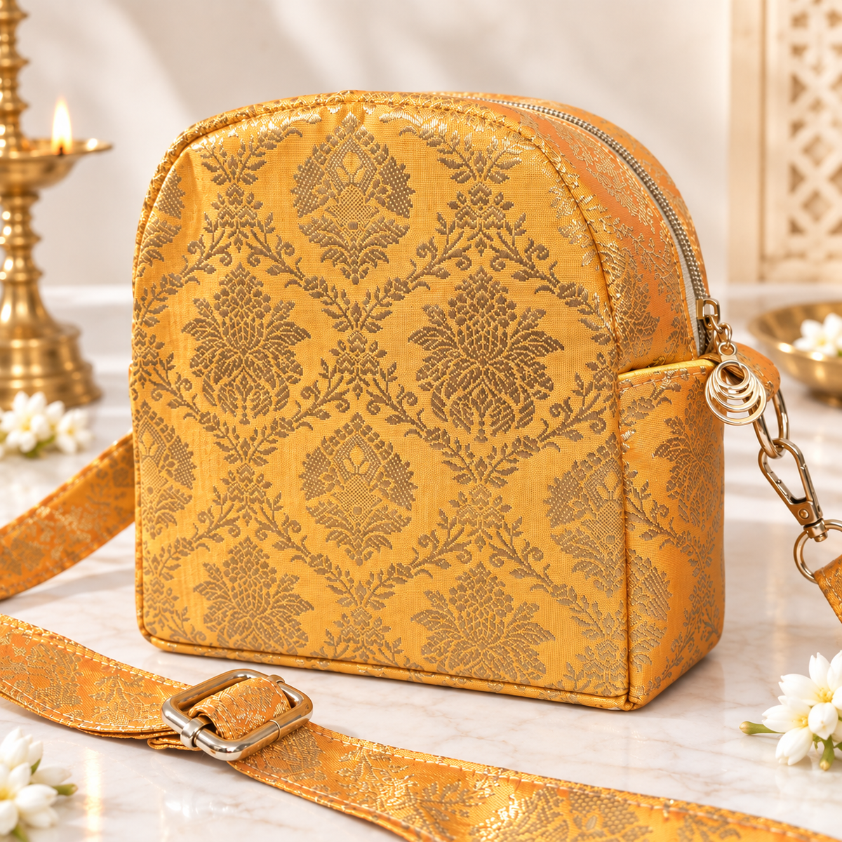 Pitamber Laddu Gopal Travel Bag | Pooja Gruha