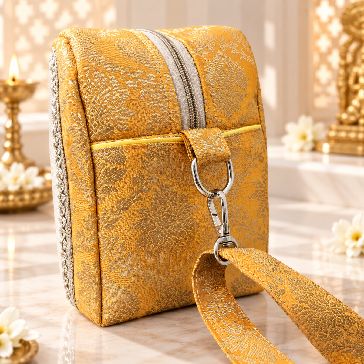Pitamber Laddu Gopal Travel Bag | Pooja Gruha