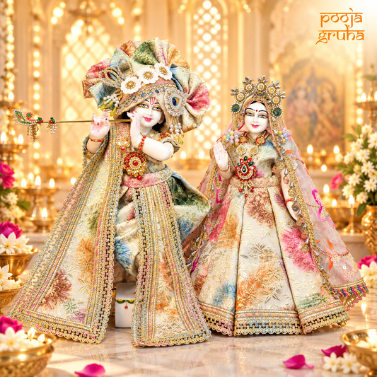 Phoolrang | Navratri Special Multicolor Radha Krishna Dress Set