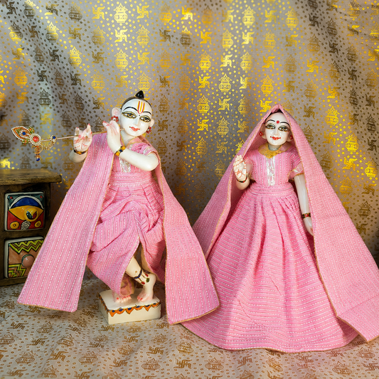 Prem Gulabi Radha Krishna Cotton Dress Set