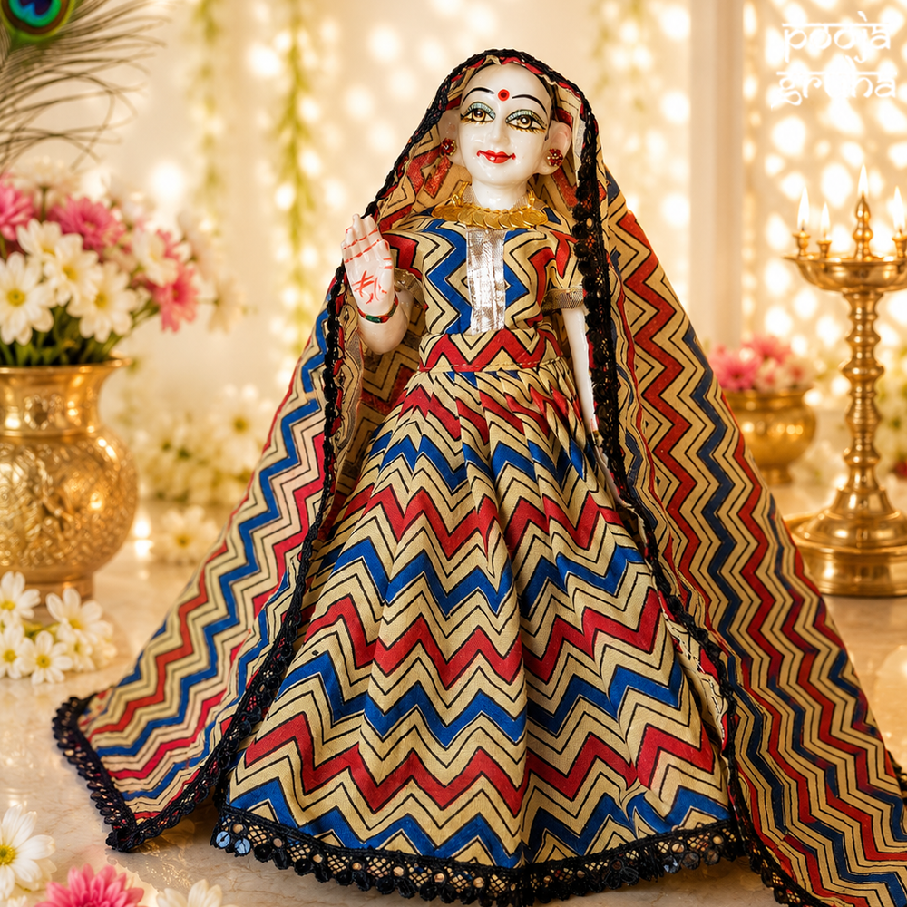 Nandlal Leheriya Radha Krishna Cotton Dress Set