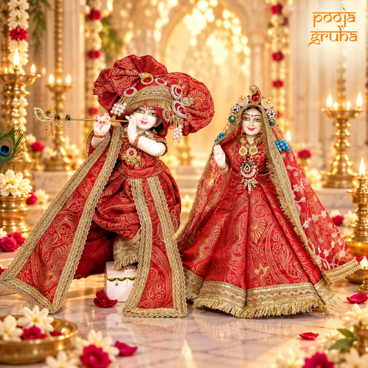Raktambari | Navratri Special Radha Krishna Dress Set