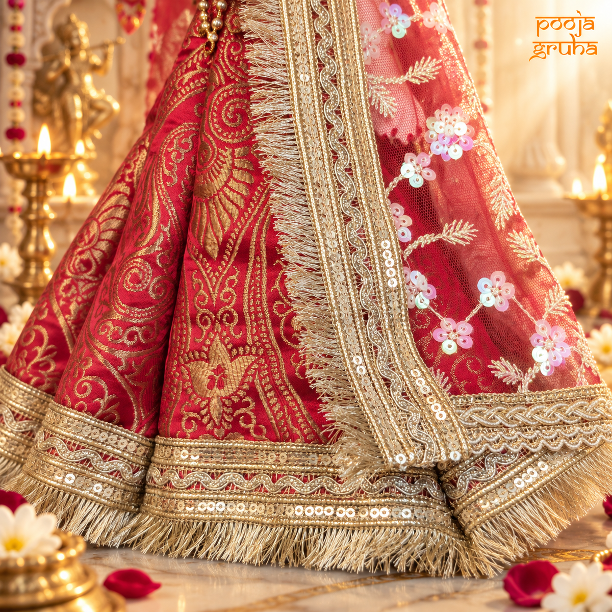 Raktambari | Navratri Special Radha Krishna Dress Set
