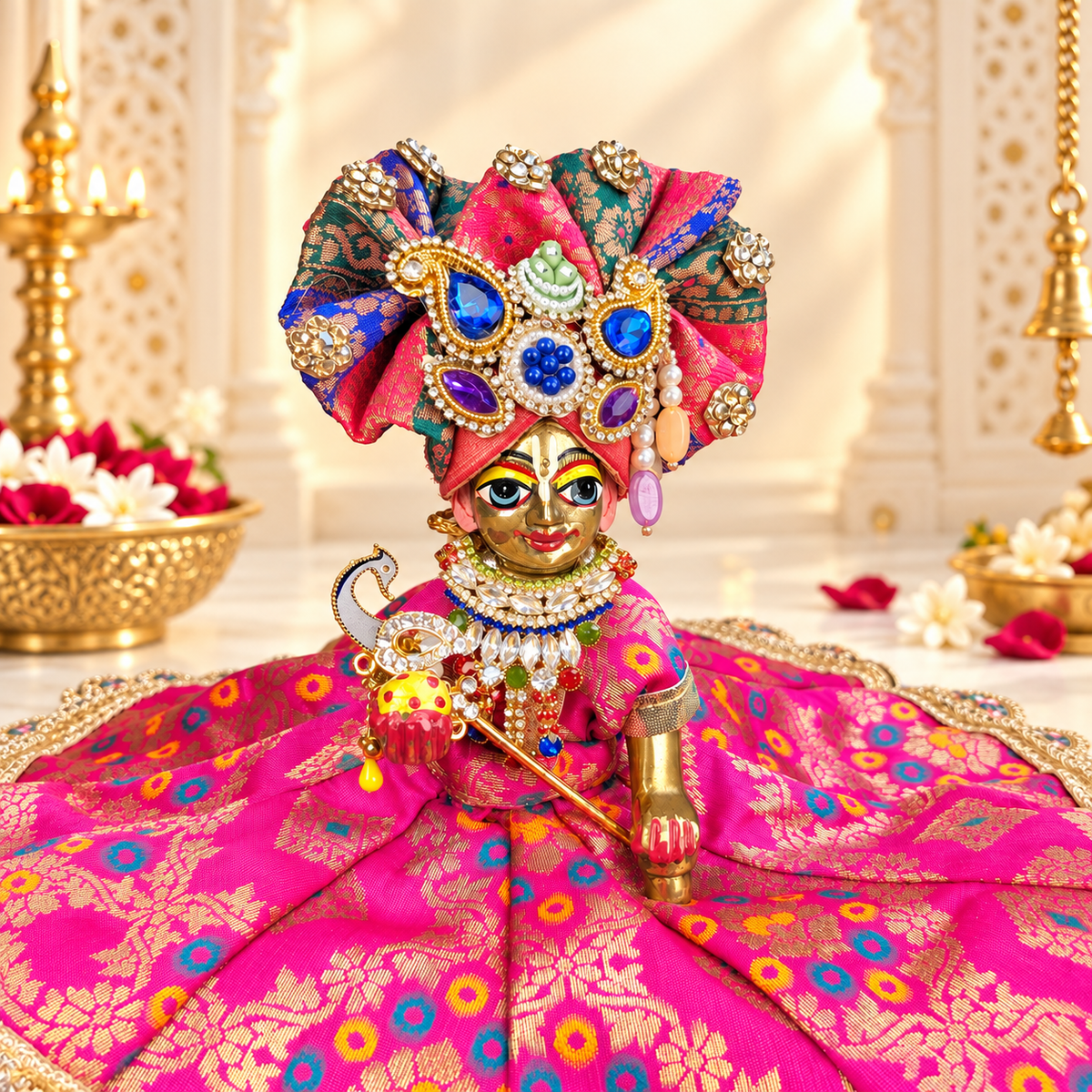 Rajrani | Navratri Special Radha Rani & Laddu Gopal Dress Set