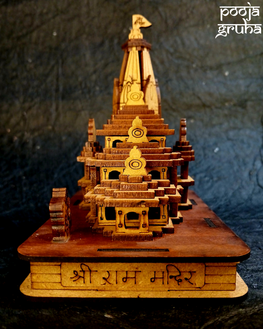 3D Ram Mandir Miniature