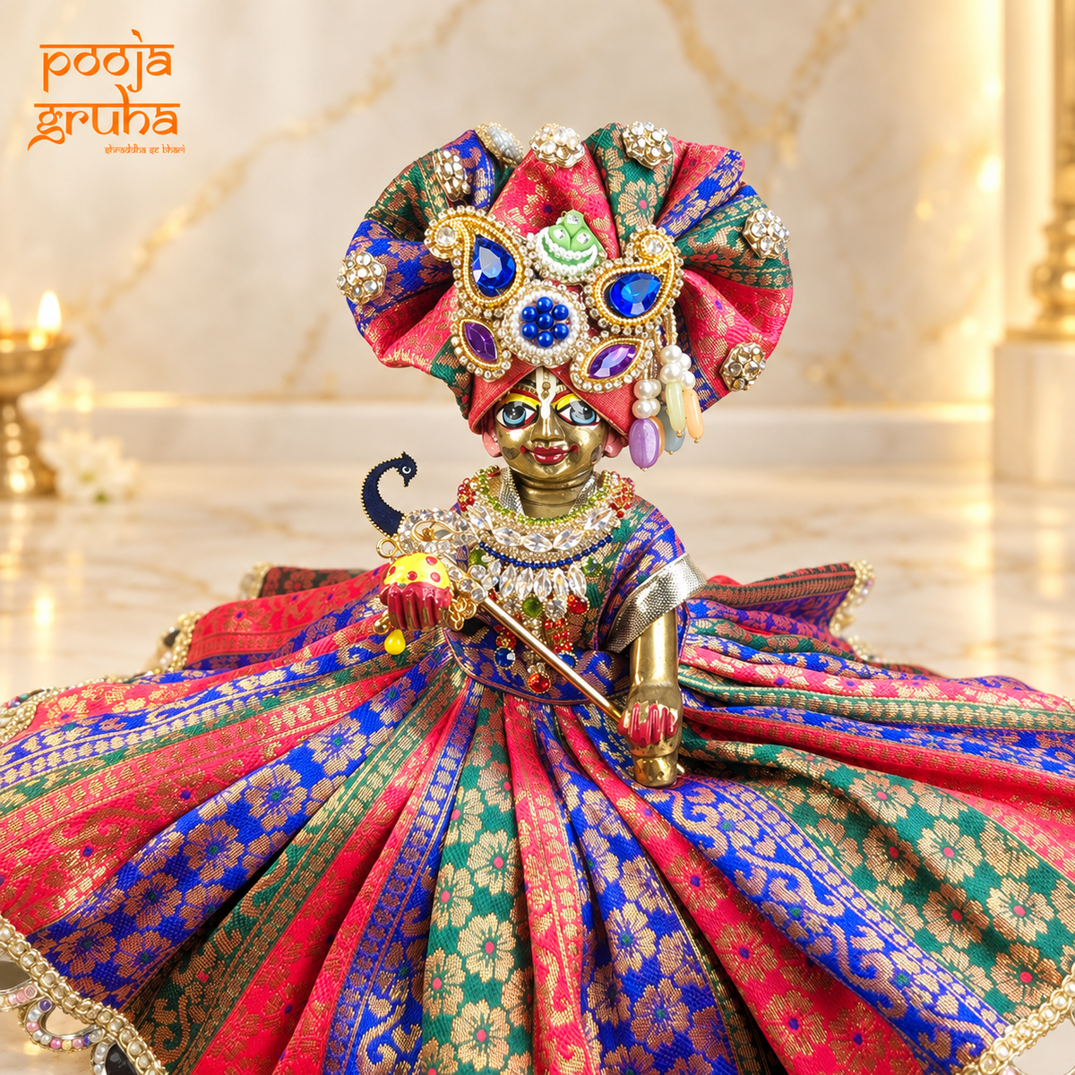 Rangmala | Navratri Special Radha Rani & Laddu Gopal Dress Set