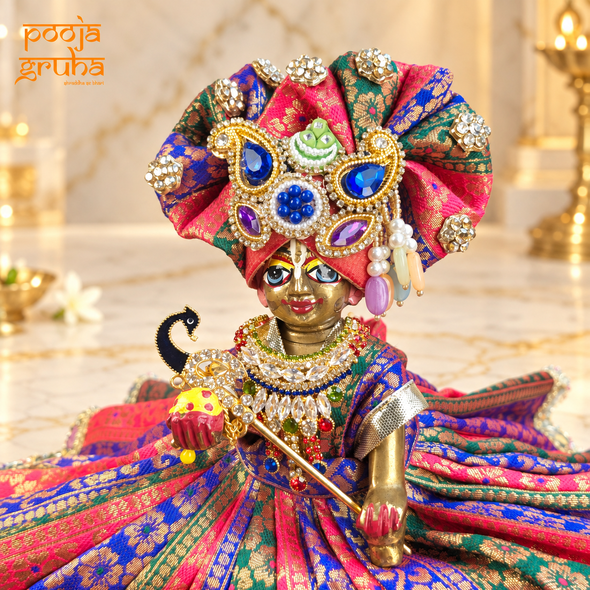 Rangmala | Navratri Special Radha Rani & Laddu Gopal Dress Set