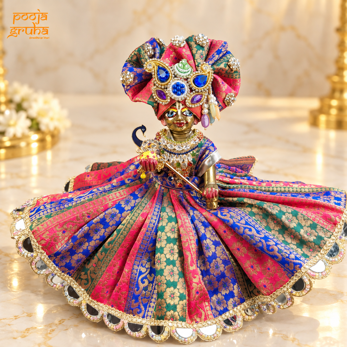 Rangmala | Navratri Special Radha Rani & Laddu Gopal Dress Set
