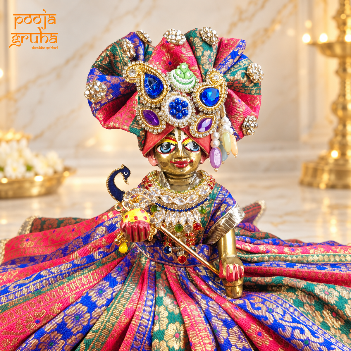 Rangmala | Navratri Special Radha Rani & Laddu Gopal Dress Set