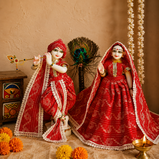 Shyam Priya Radha Krishna Cotton Dress Set