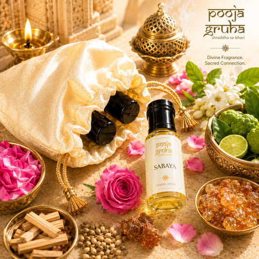 SABAYA Divine Handcrafted Attar from Kannauj for Mandir | Pooja Gruha