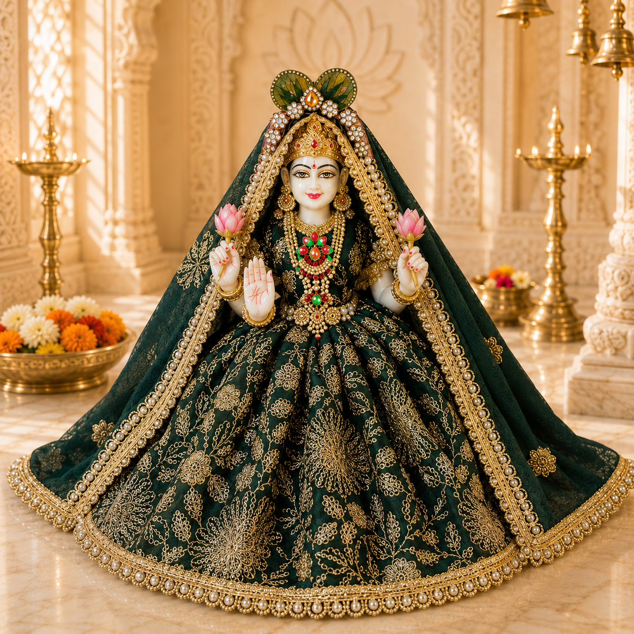 Shyam Shringar Laxmi Ganesh Ji Dress Set