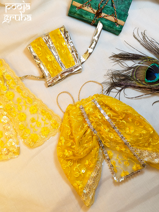 Suryavalli Dhoti Dress Set for God