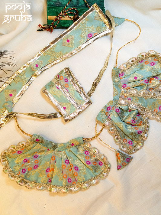 Neerja Yamunotsav Lehenga & Dhoti Dress Set for Gods