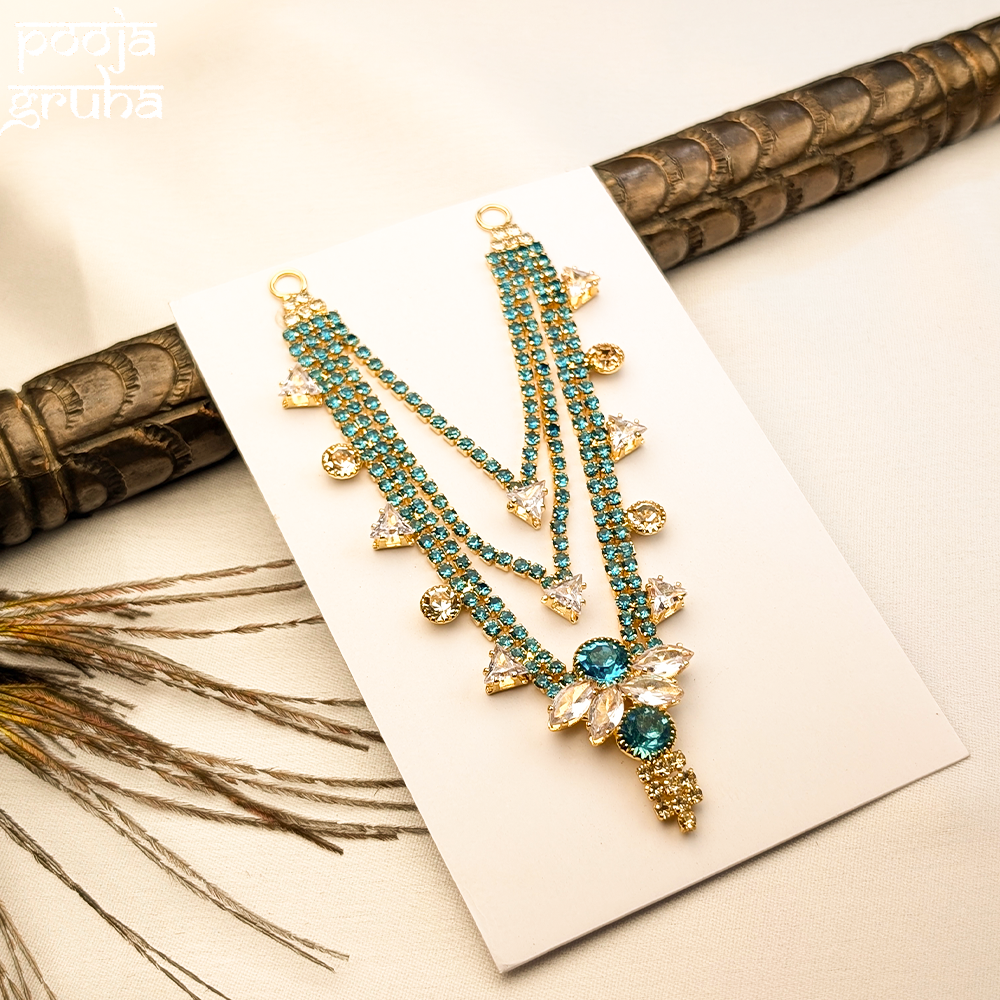 Heavy Stone Arc Shringar Necklace for Gods