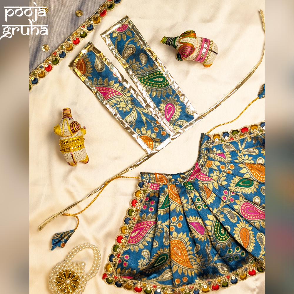 Vrindavan Hari Leela Silk Mata Rani Lehenga Set