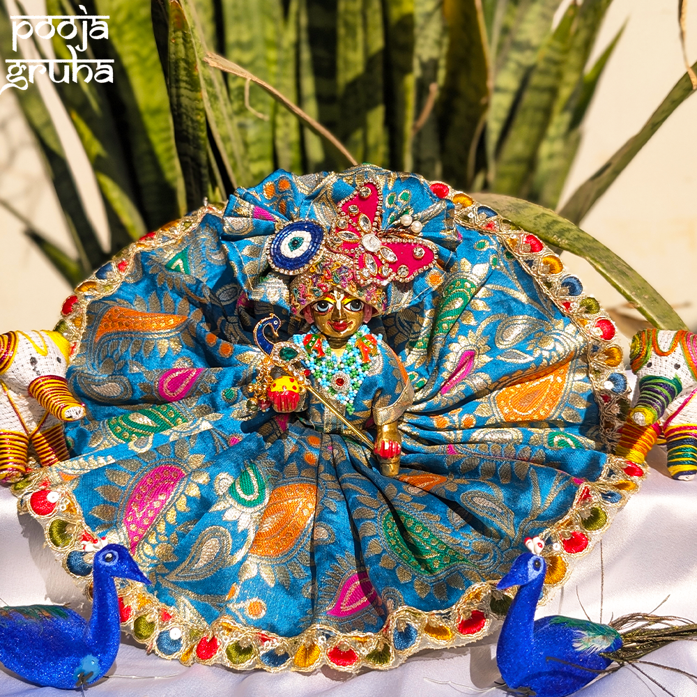 Vrindavan Hari Leela Silk Laddu Gopal Dress