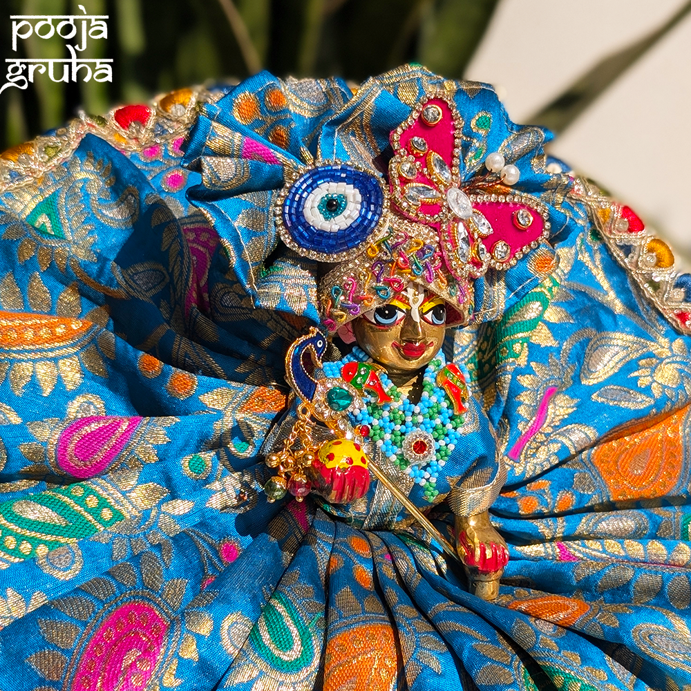Vrindavan Hari Leela Silk Laddu Gopal Dress