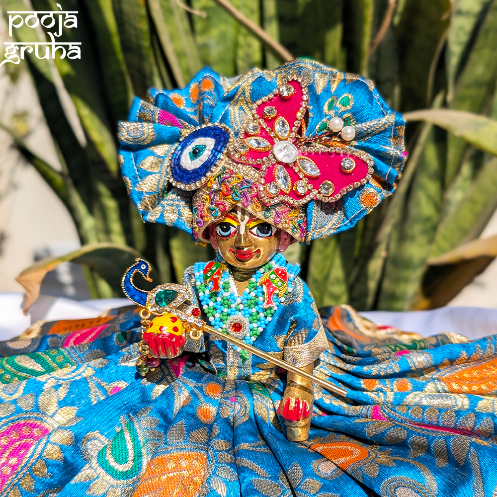 Vrindavan Hari Leela Silk Laddu Gopal Dress