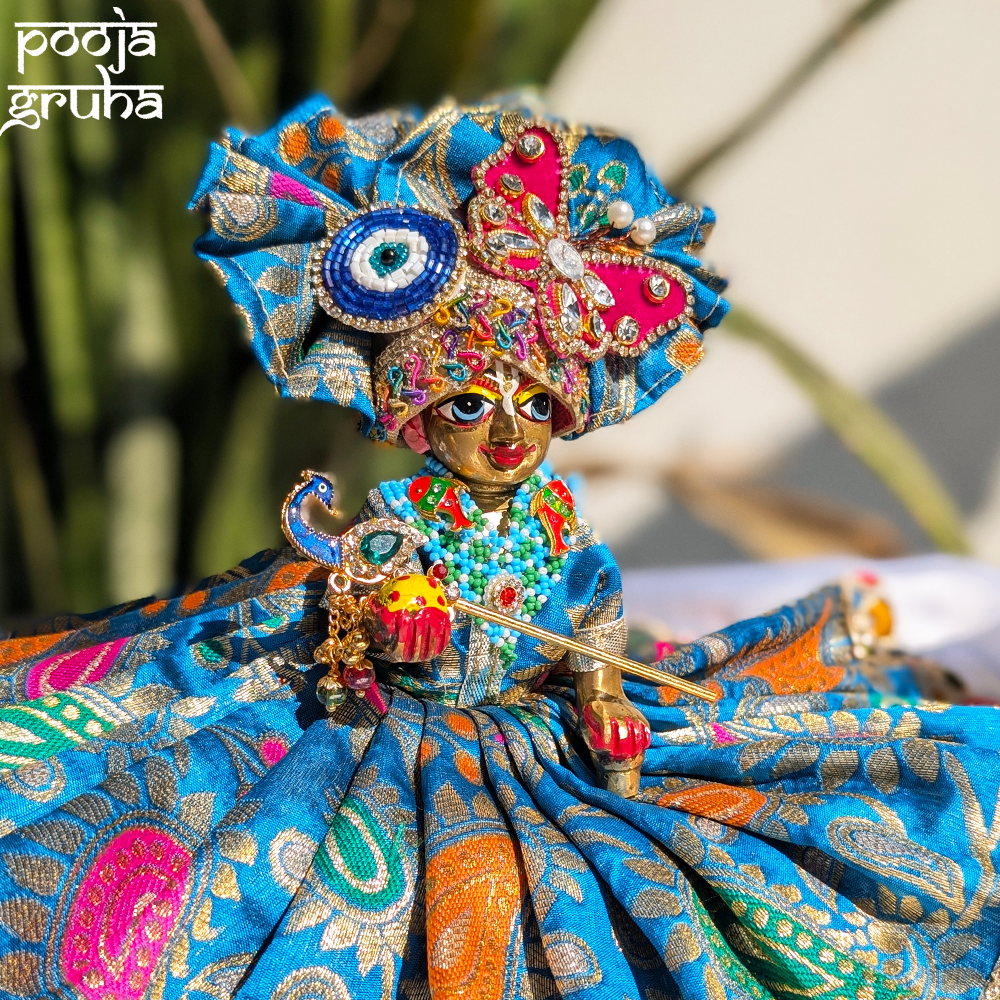 Vrindavan Hari Leela Silk Laddu Gopal Dress