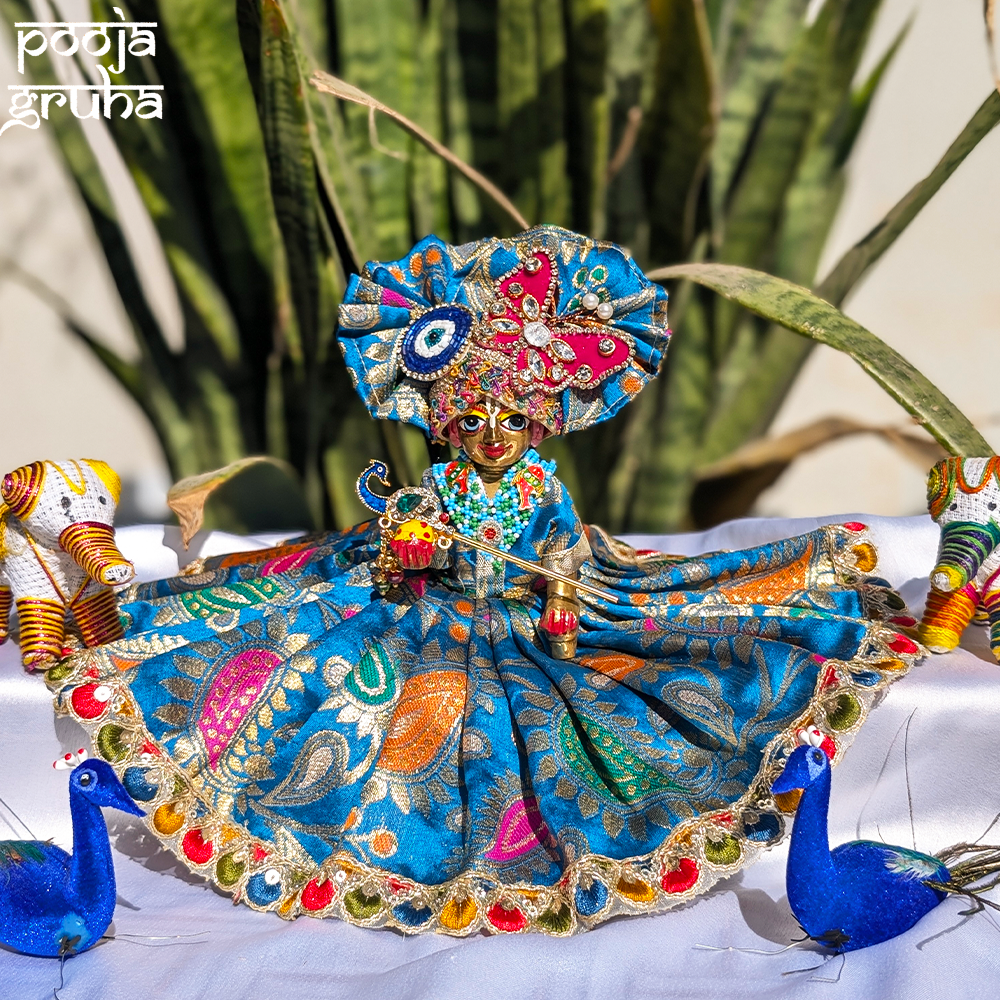 Vrindavan Hari Leela Silk Laddu Gopal Dress
