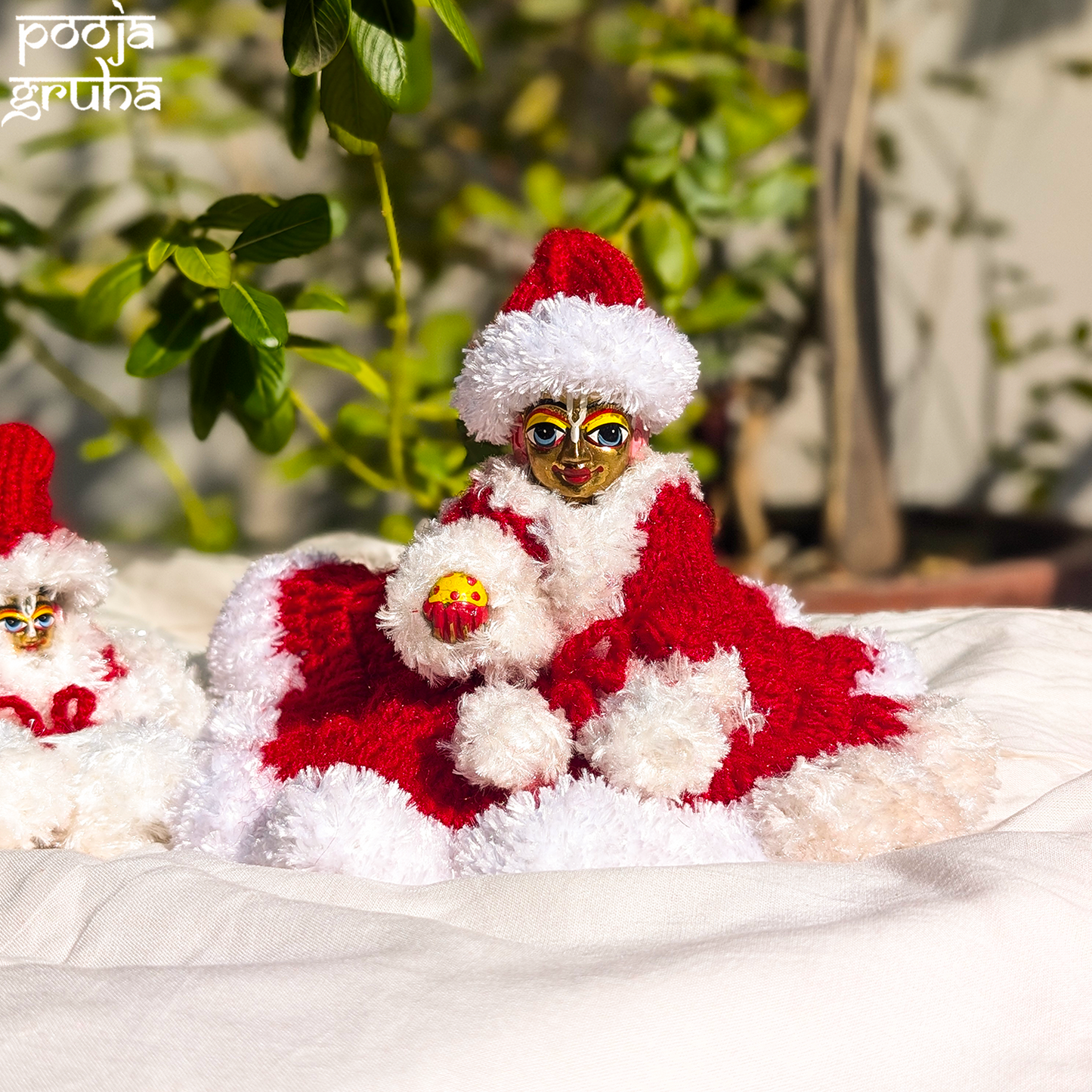 Christmas Woollen Laddu Gopal Dress