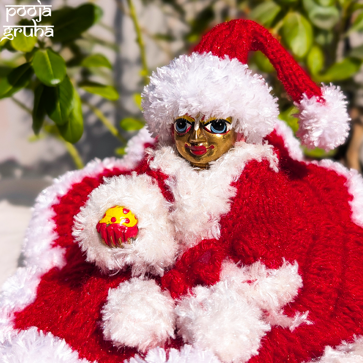 Christmas Woollen Laddu Gopal Dress