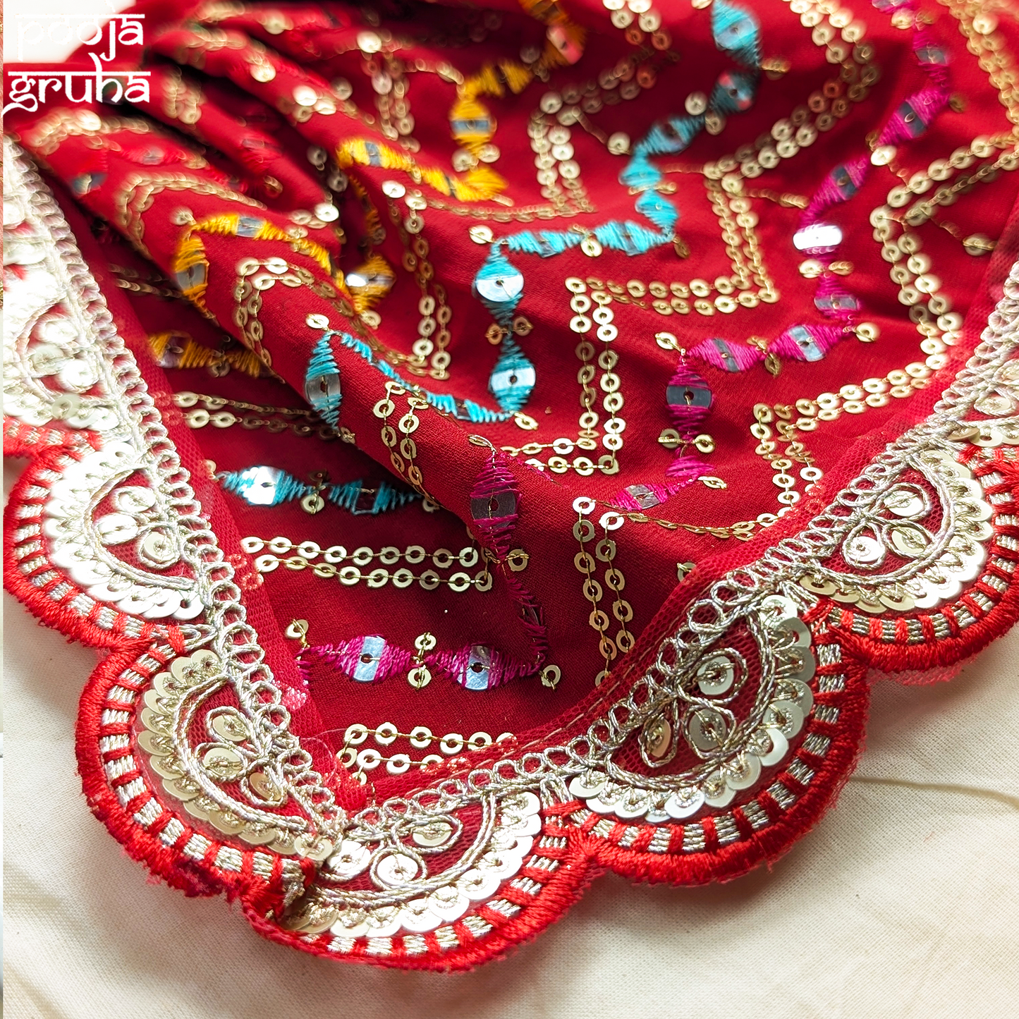 Aarunya Laddu Gopal / Radha Rani Poshak Dress Set