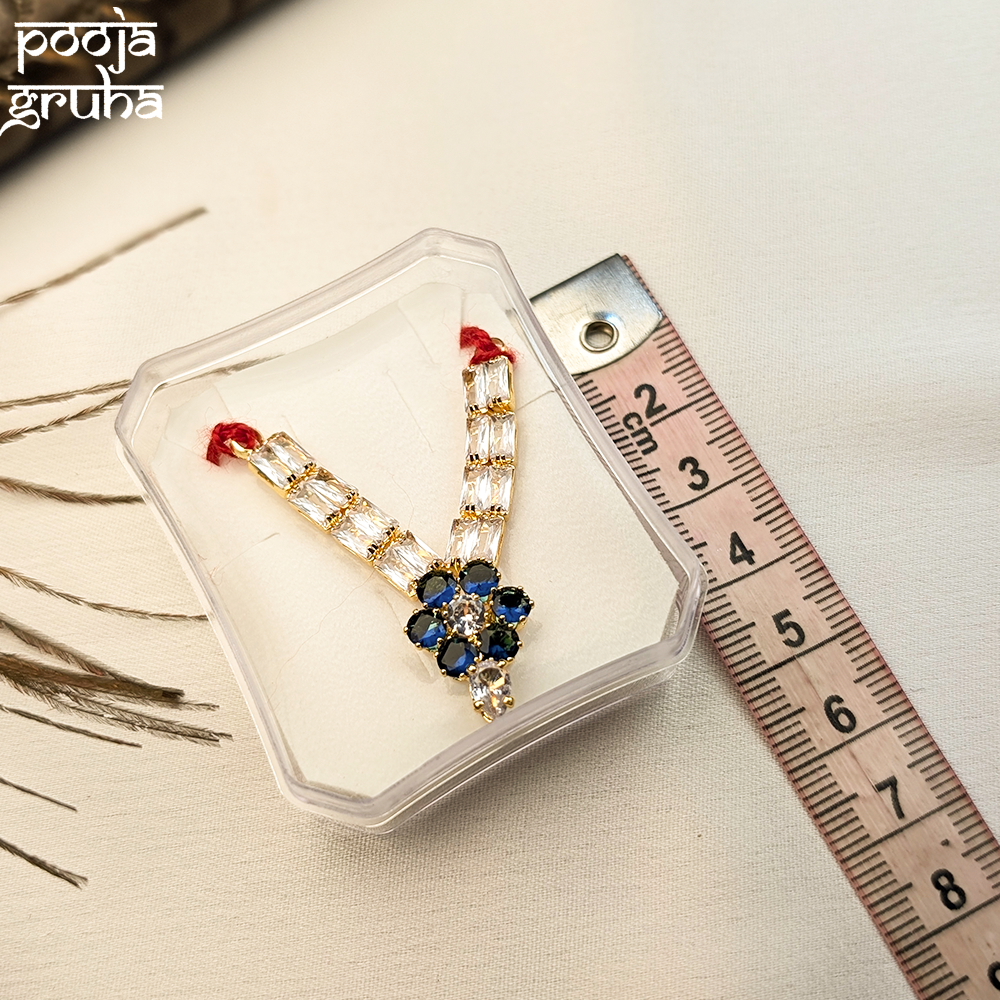 Mini AD Flower Shringar Necklace for Gods