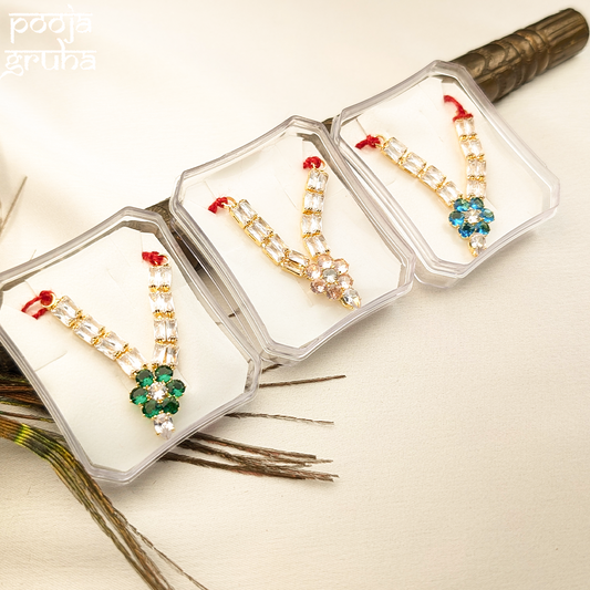 Mini AD Flower Shringar Necklace for Gods