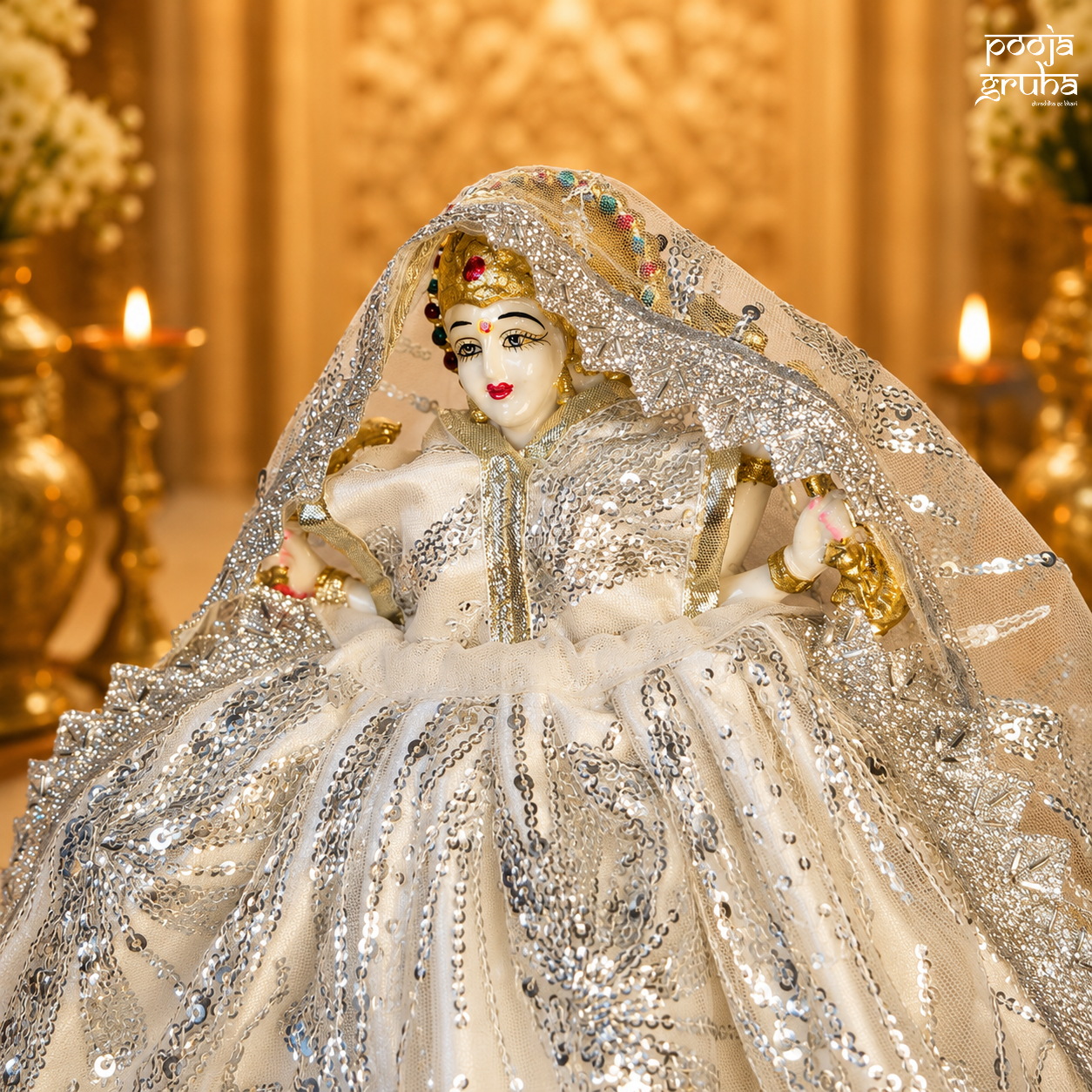Shwet Vaibhav Mata Rani Dress Set
