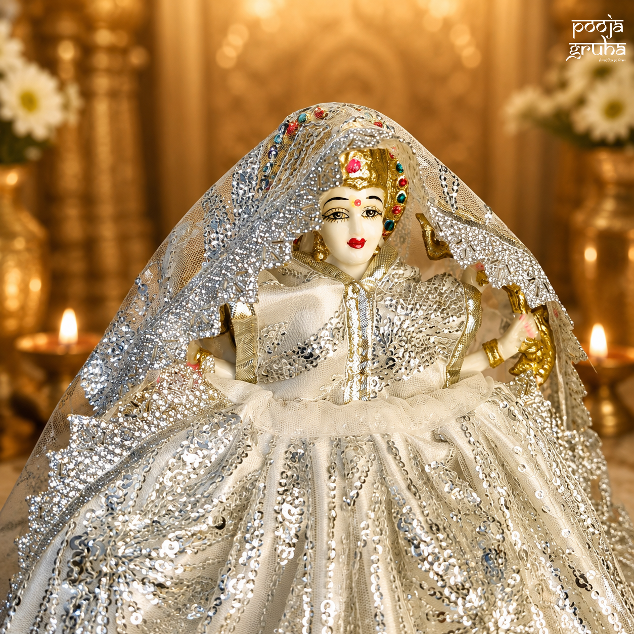 Shwet Vaibhav Mata Rani Dress Set