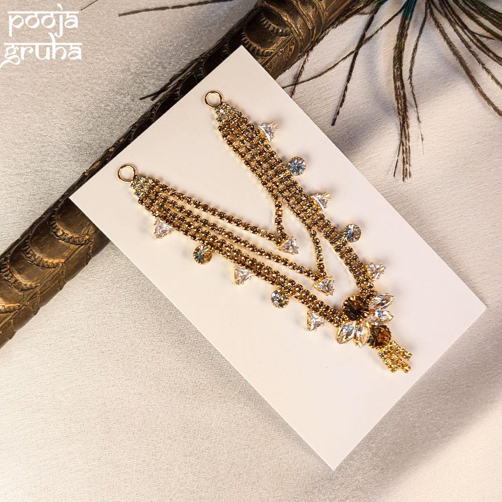 Heavy Stone Arc Shringar Necklace for Gods