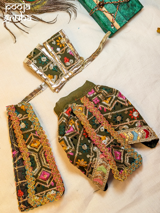 Vanaruchi Dhoti Set for God
