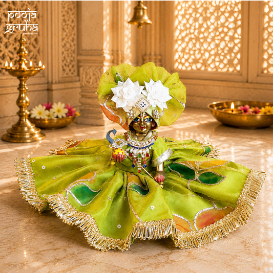 Hariyali Shringar Radha Rani & Laddu Gopal Dress Set