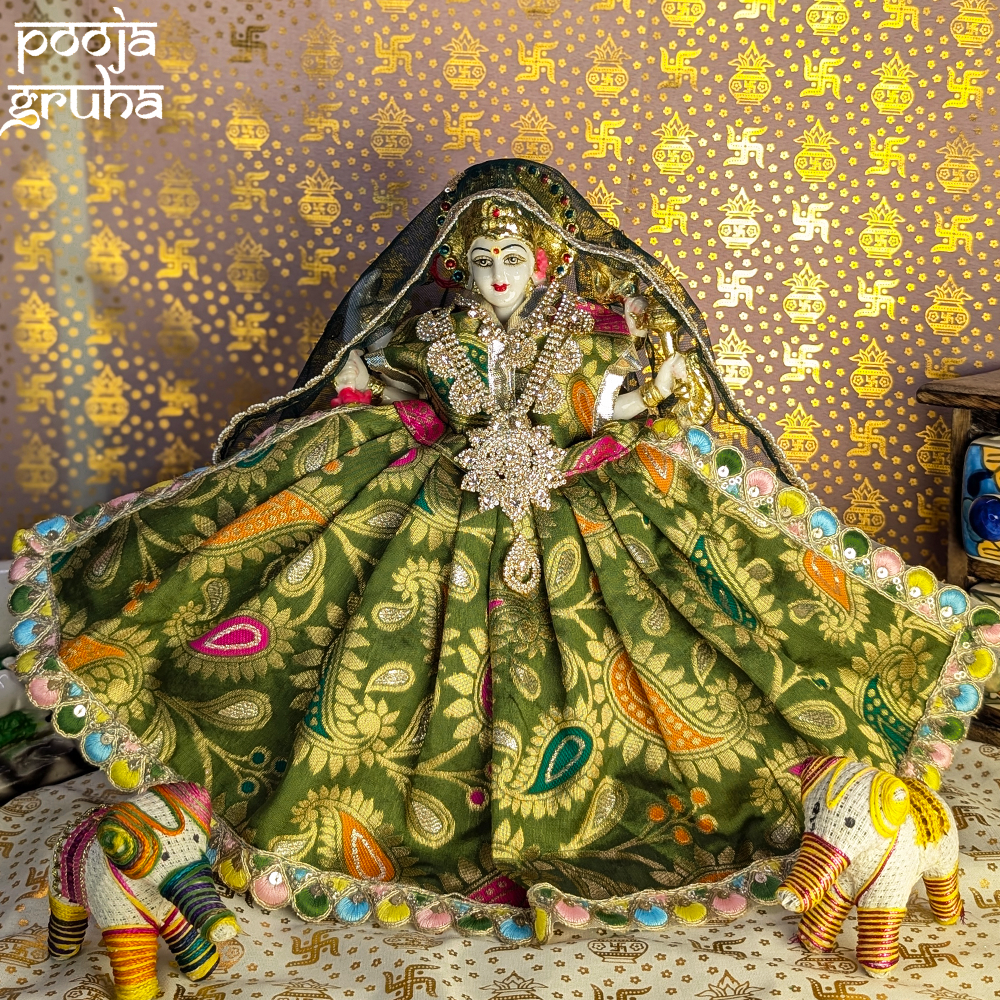 Vrindavan Hari Leela Silk Mata Rani Lehenga Set