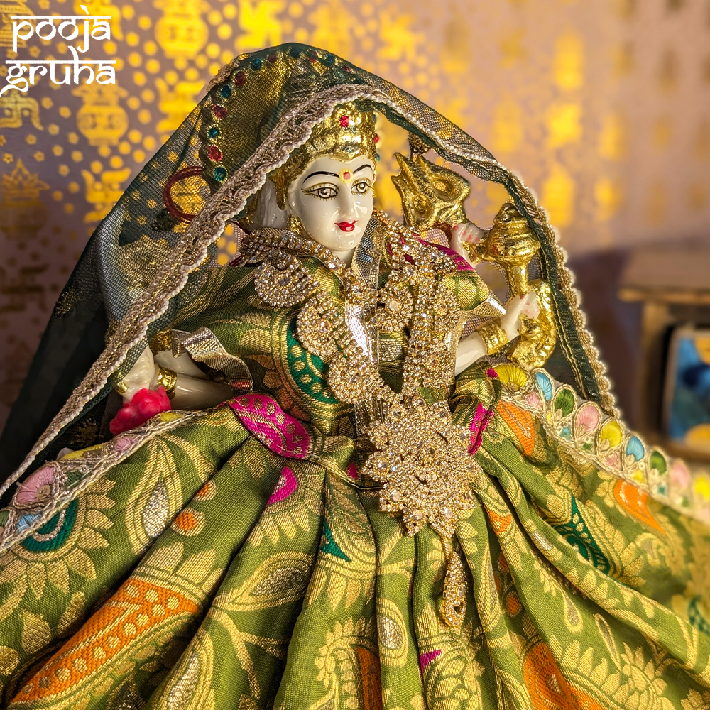 Vrindavan Hari Leela Silk Mata Rani Lehenga Set